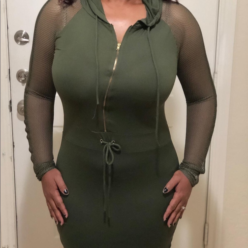 Green jumpsuit
